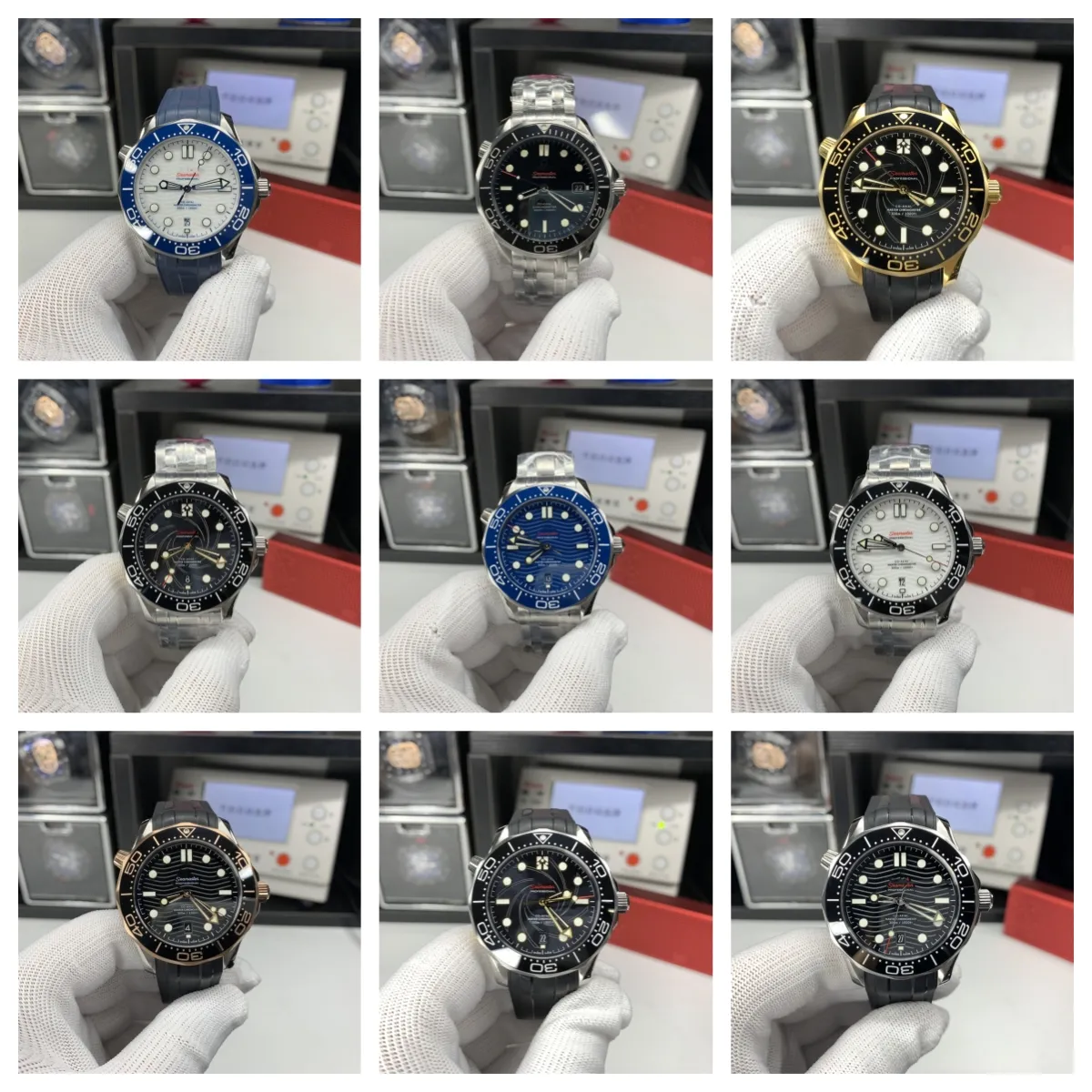 VSF Montre de Luxe luksusowy zegarek 42 mm 8800 automatyczny ruch mechaniczny pierścień ceramiczny męskie zegarki designerskie zegarki na rękę