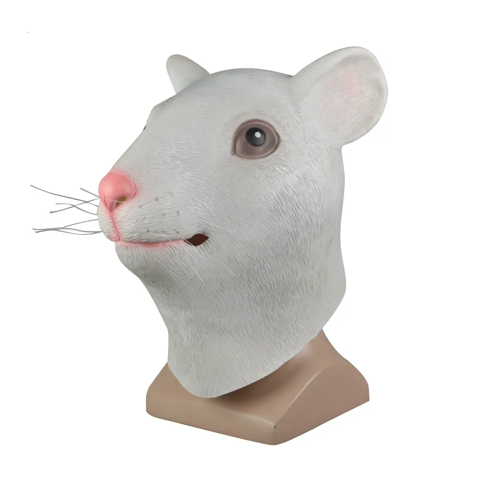 Masques de fête Masque animal Cosplay Souris Jaune Animaux Rat Mascarade Halloween Drôle Habillé Costume Prop 230904