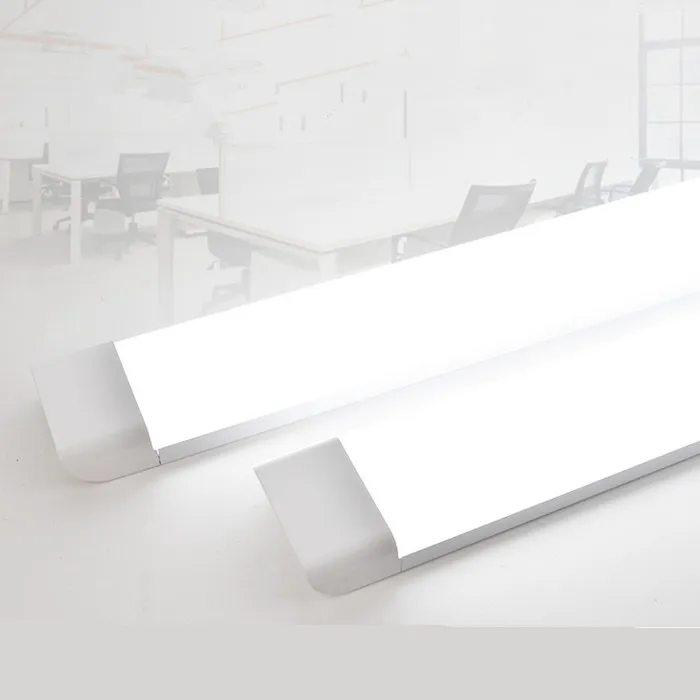 LED BATTEN LAMP 3STRIPS 3FT 2FT 1FT 40W AC85-265V 통합 트립 루프 튜브 조명 100lm/w 90cm 60cm 30cm 110V 밝은 쿨 흰색 조명 공장에서 직접 판매