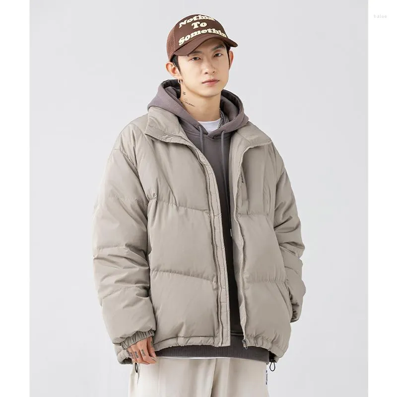 Männer Unten Männer Kleidung Stil Stehkragen Khaki Warm Halten Brot Jacke Verdickung Bequeme Baumwolle Kleidung Lose Mantel Winter weibliche