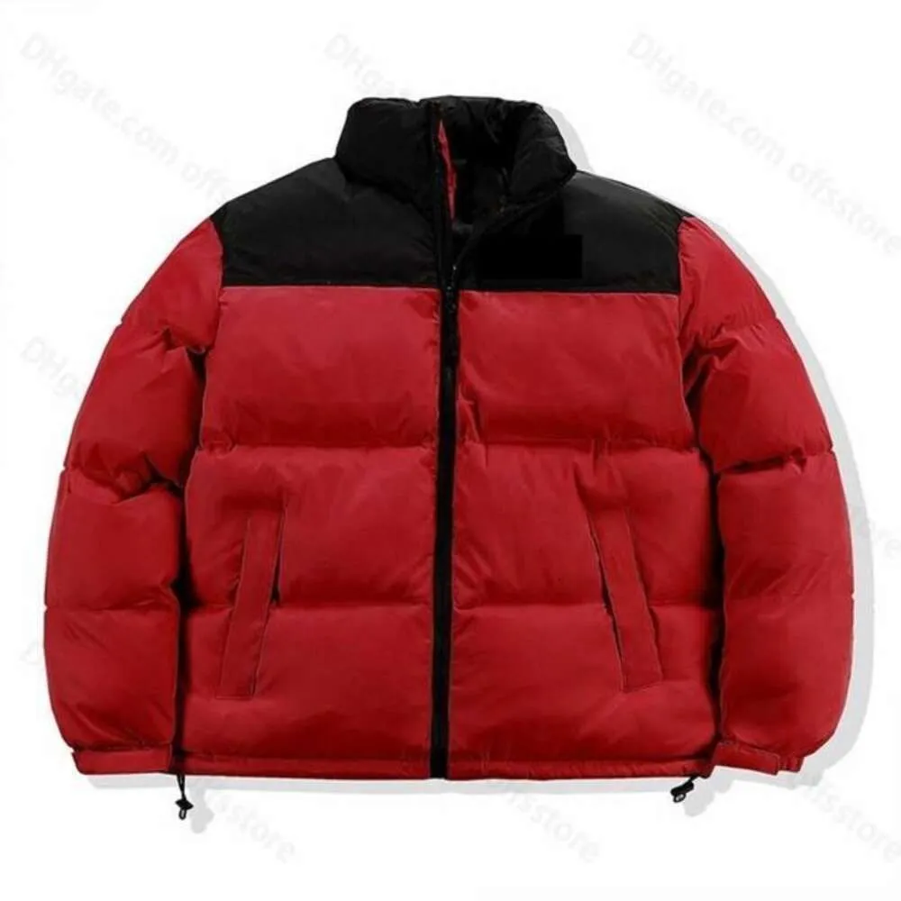 Lujoso NF Parkas The Northe Face Puffer Jacket para hombre Nort Down Patch Abrigo rojo Cuello alto al aire libre Suelto Grueso Bordado Letter138