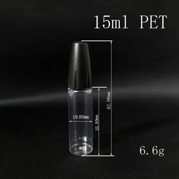 10ML 15ML PET Clear Needle Bottle with Long Thin Tip Dropper For oil Accessories E Liquid