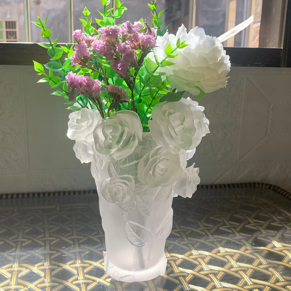 Vasi 20 cm Vaso in resina Kreatif Bunga Arab Ornamen Dekoratif Karya Seni Mewah Desktop Musulmano Dekorasi Rumah Pembakar Dupa 230904
