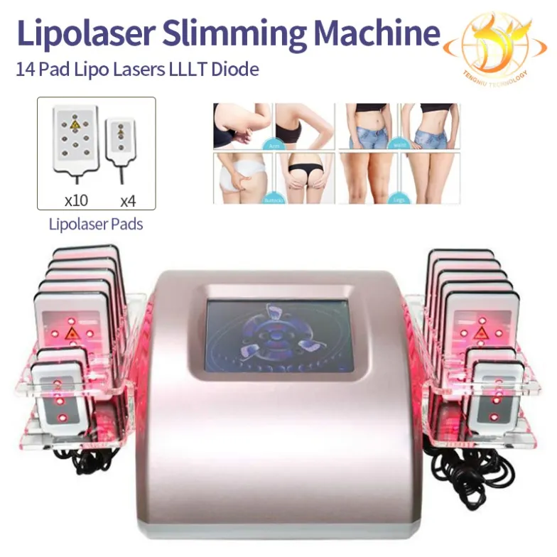 Slimming Machine Lipolaser 635Nm-650Nm Lipolaser Infrared Lamp Therapy Strawberry Fat Melt