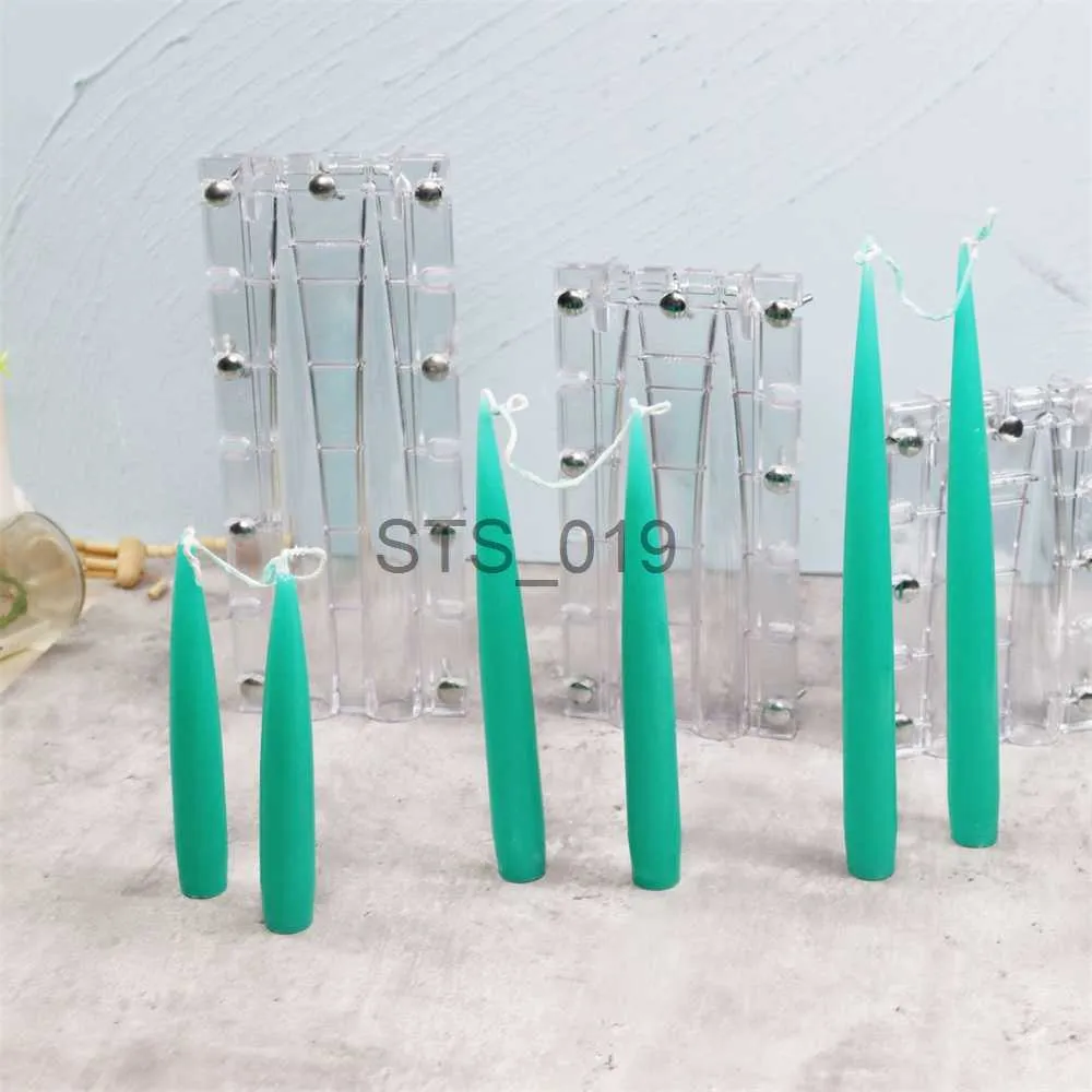 Andra hälsoskönhetsartiklar 2 i 1 Candle Plastic Mold Church Candle DIY Handgjorda hantverk Stora och små huvudet Long Rod Aromatherapy Candle Mold Dinner Decor X0904