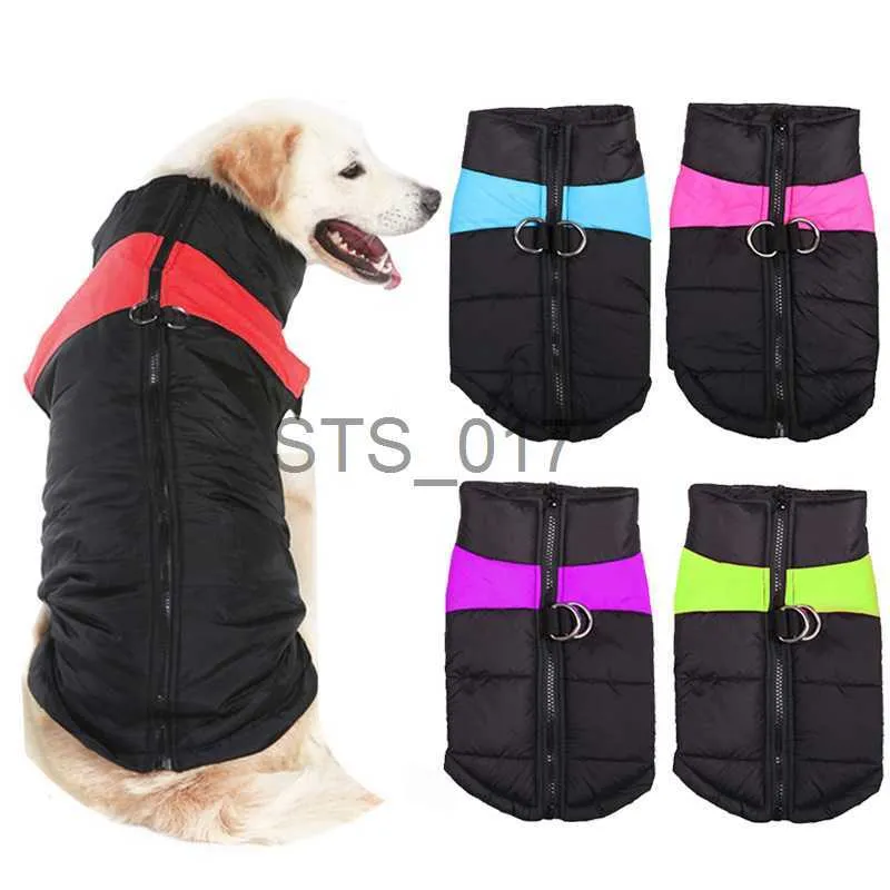 Hundkläder Waterproof Big Dog Coat Vinter Varma kläder för medelstora stora hundar Golden Retriever Pitbull Vest ETS PET KLÄDER Outfits 7XL X0904