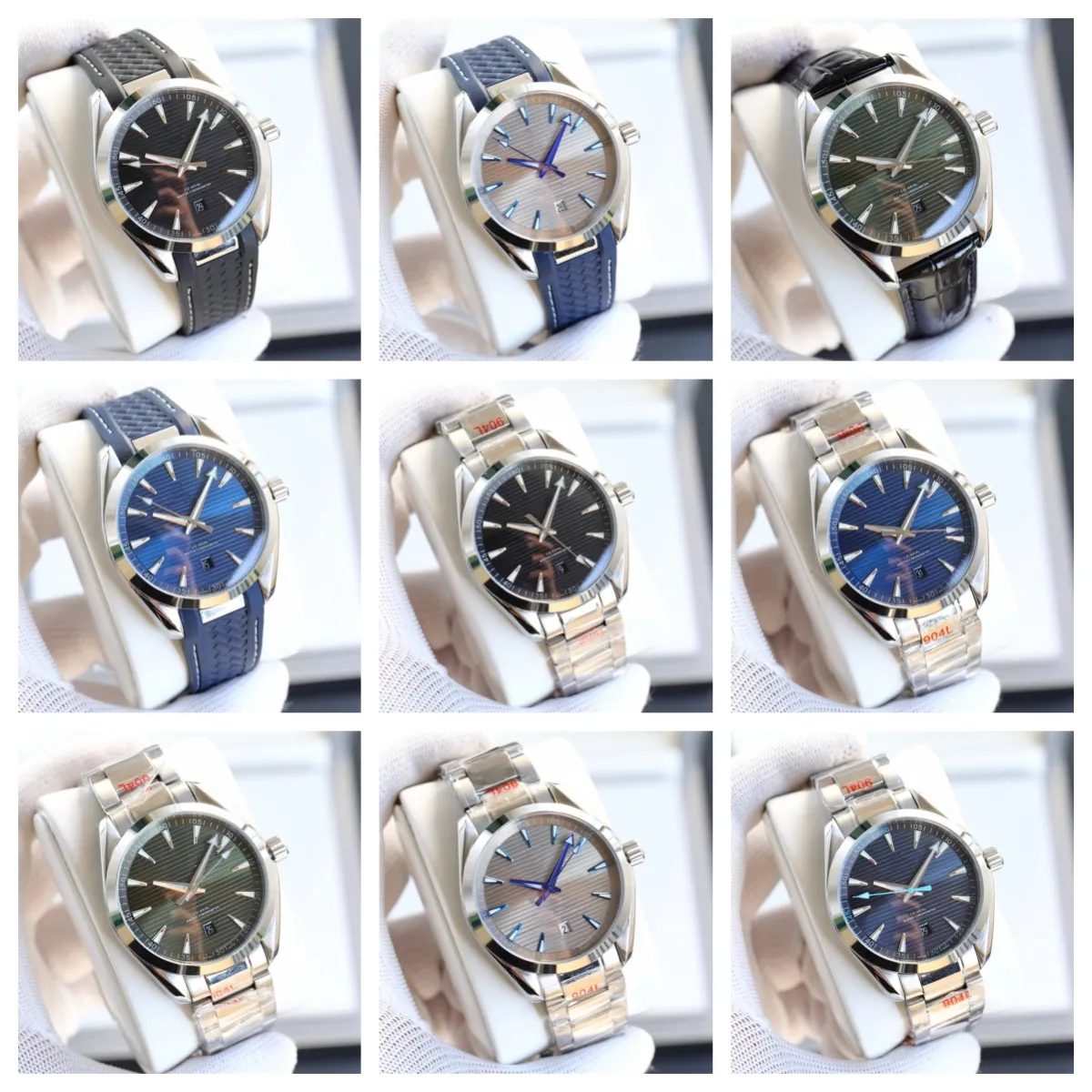VSF Montree De Luxe Luxury Watch 41x11mm 8500 Otomatik Mekanik Hareket Çelik çantası Erkekler Saatler Bilek Swatches su geçirmez