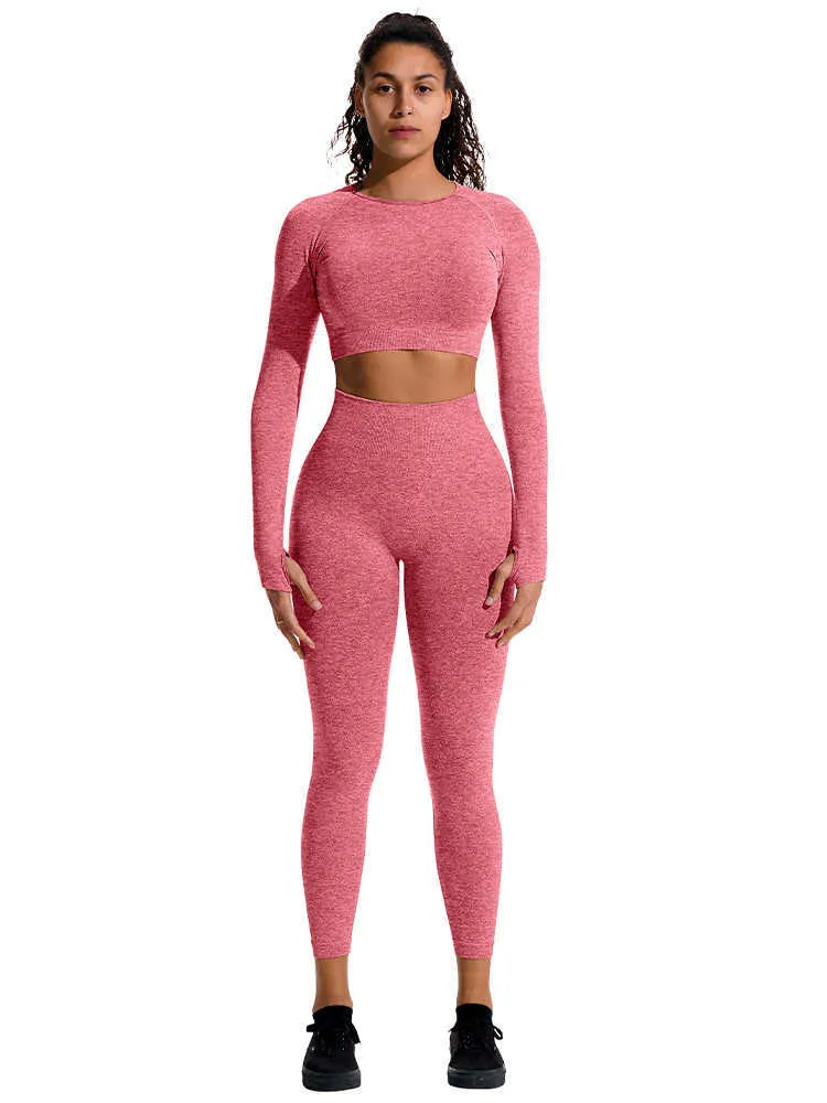 OQQ Autumn/Winter Hip Lift Yoga Set Out Long Sleeve Leggings And Two Piece  Gym Fitness Set Out From Lyq669, $21.39