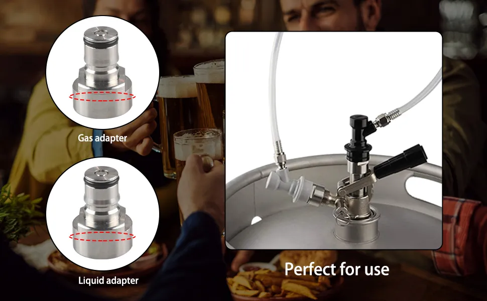 Tea Adapter Tea Strainers PERA Keg Coupler Adapter Sankey To Ball Lock Quick ...