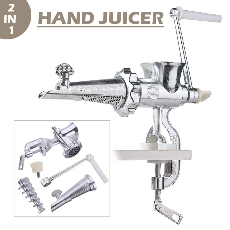 Strumenti di verdure da frutta 2 in 1 macinacapazione per spremitura a mano per residui di filtro di grano automaticamente Mayitr Manuale Juicers 230901