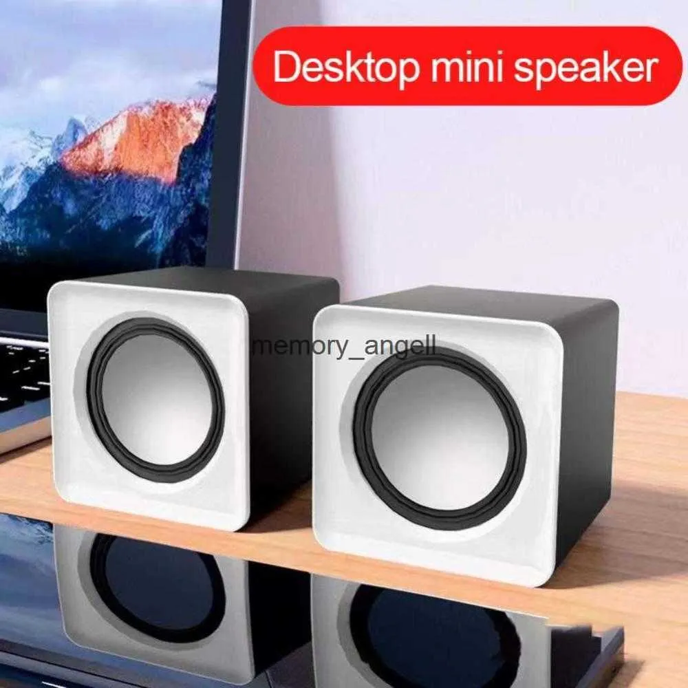 Przenośne głośniki mini głośnik komputerowy USB Połączone małe głośniki uniwersalny dźwięk stereo przestrzenny przenośny dla domowego laptopa na komputerze PC Desktop HKD230904