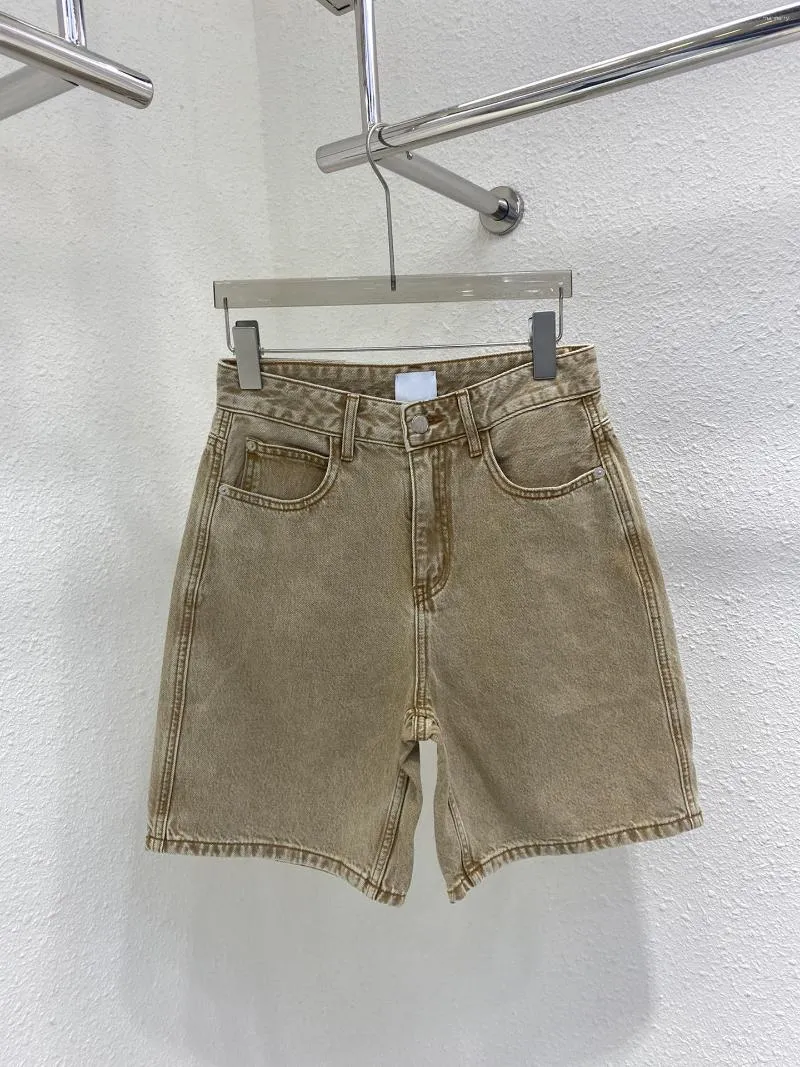Женские шорты Джинсовые прямые брюки средней длины, естественно четкие и повседневные
