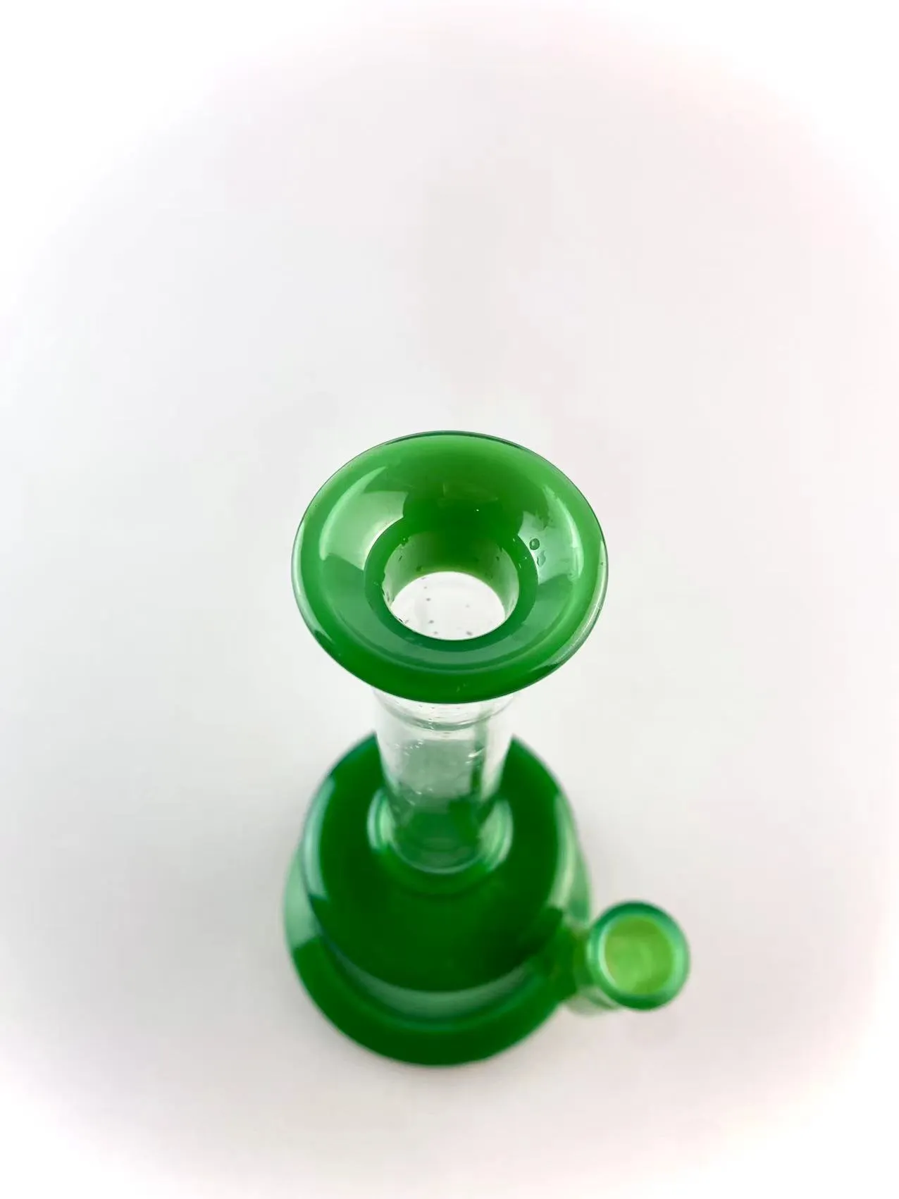 narguilé verre recycleur vert chine coloré 6,5 pouces de hauteur 14mm joint ajouter un banger un bouchon à bulles vert lac