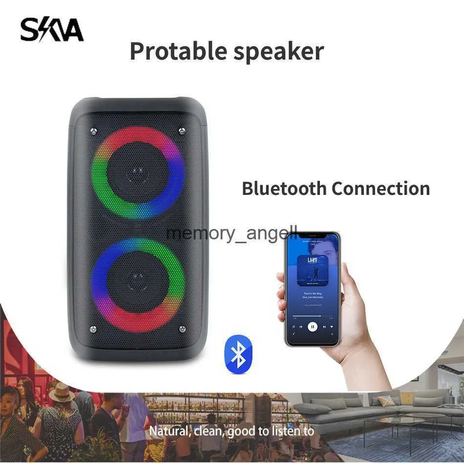 Altavoces Bluetooth Portátil Boombox Grande Para Fiesta Recargable