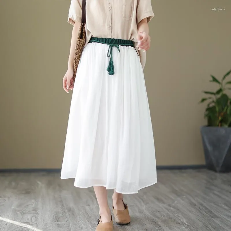 Mid calf length skirts cheap cotton