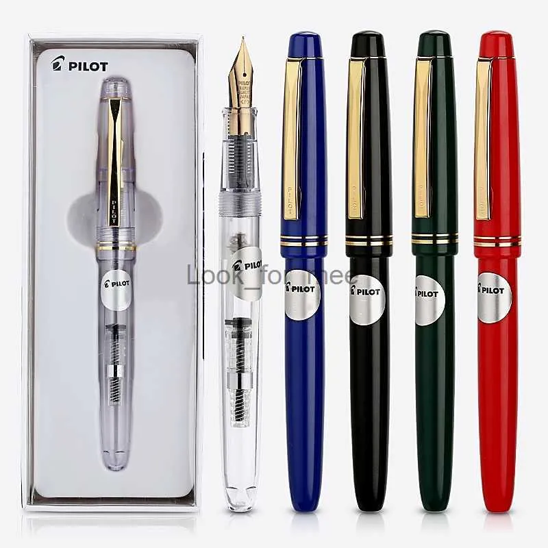 Canetas tinteiro PILOT 78g + Caneta tinteiro original de alta qualidade 22k Gold Nib Estudantes praticam caligrafia Escrita Canetas de tinta de alta qualidade sem caixa HKD230904