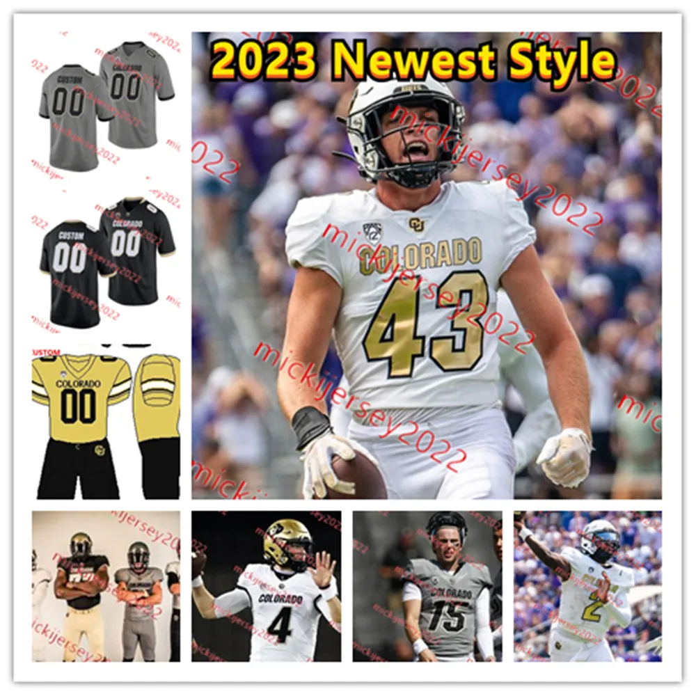 Shedeur Sanders Colorado Football Jersey 12 Travis Hunter 7 Cormani McClain Shilo Sanders Trevor
