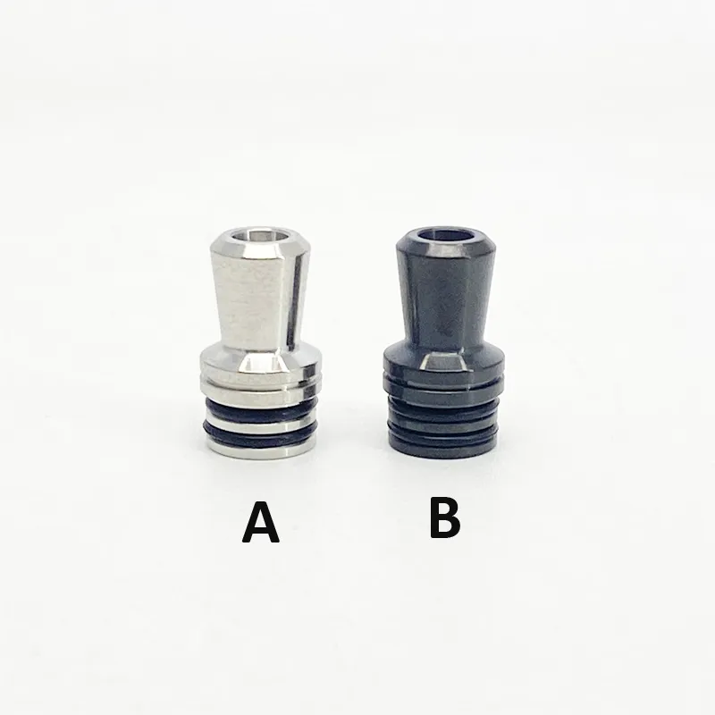 1 Stuks Metalen Trechter Drip Tip Stro Gezamenlijke Machine Accessoire Hoge Kwaliteit Zwart Wit