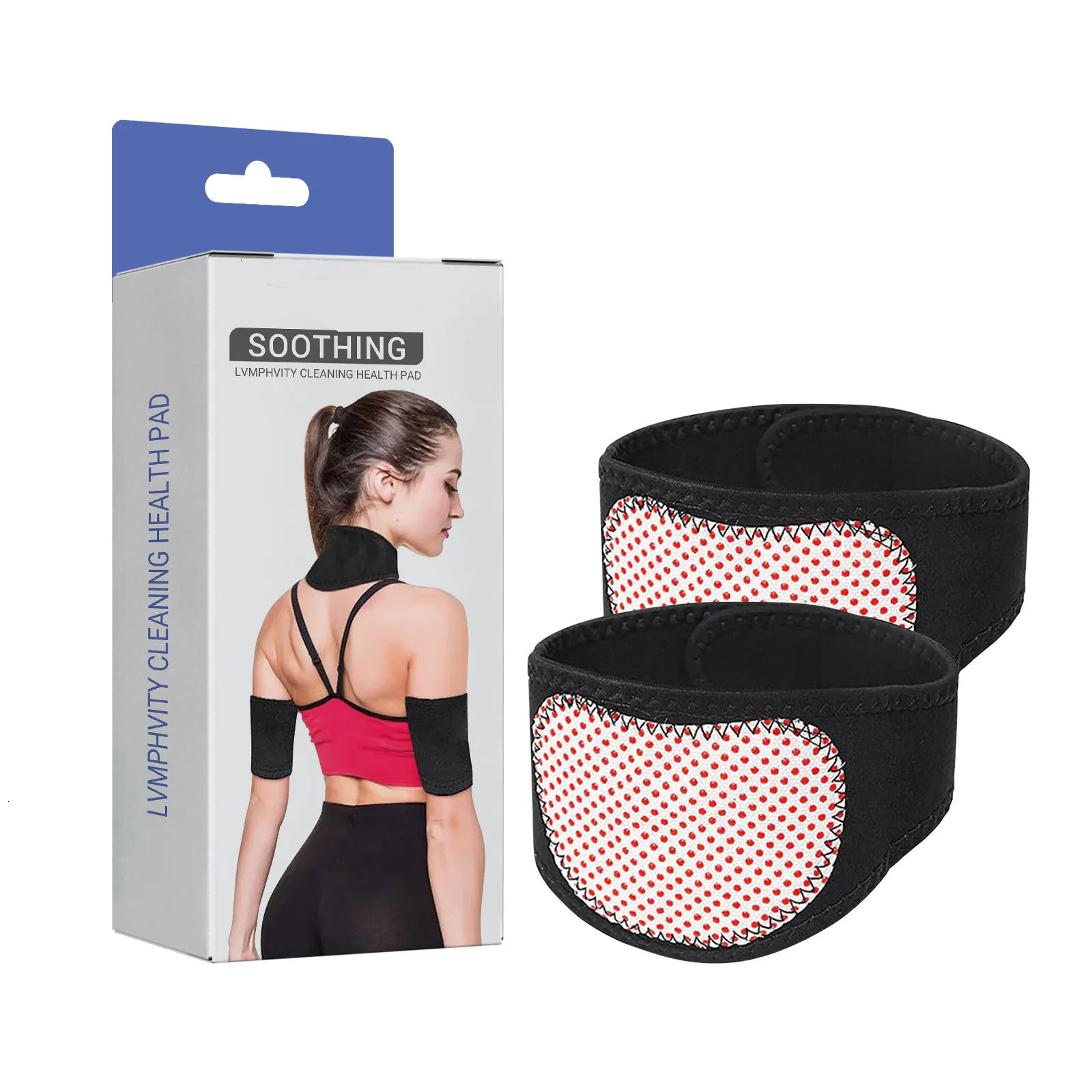 Waist Tummy Shaper Thin Arm Tourmaline Wrap Bands Weight Loss Calories Off Arm Sleeve Magnet Therapy Arm Shaper Massager Relax Fat Burning Warmers 230901