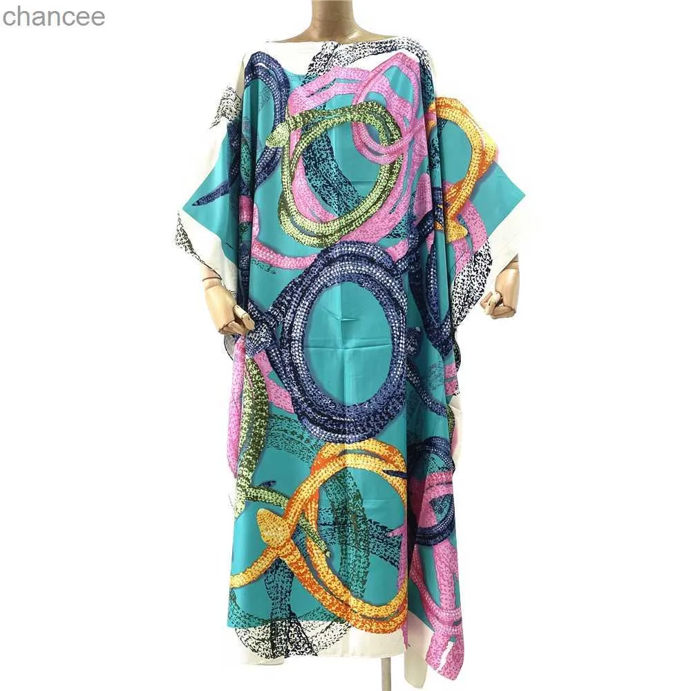 Grundläggande casual klänningar sommar Nytt modetryck kvinnor Cardigan Loose Long Dress Elegant Party Boho Maxi Beach Holiday Cover Up Kimonos Kaftan LST230904