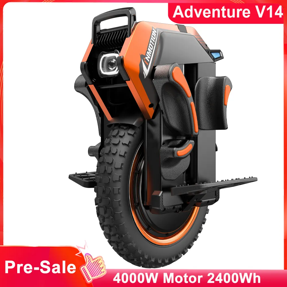 Newest INMOTION Adventure V14 134V 2400Wh 50GB/50S Battery High Torque C40 Motor Peak 9000W New Generation Self Balance Inmotion EUC