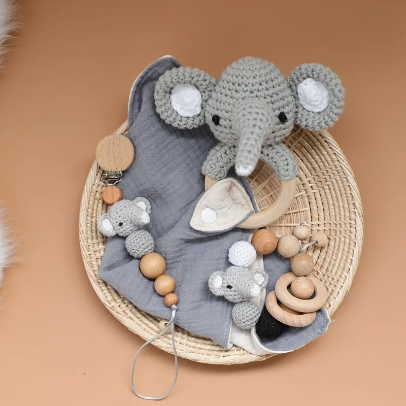 Elephant Rivet Set DHgate.com:Product Type Crochet Elephant Set: Bib, Rattle Teethers ...