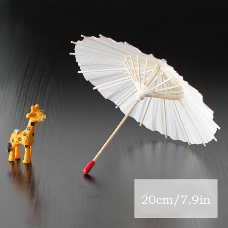 White Paper Umbrella DIY Handmade Material Blank Oil Paper Umbrella Painting Paper Umbrella Children's Graffiti Toys Sep04