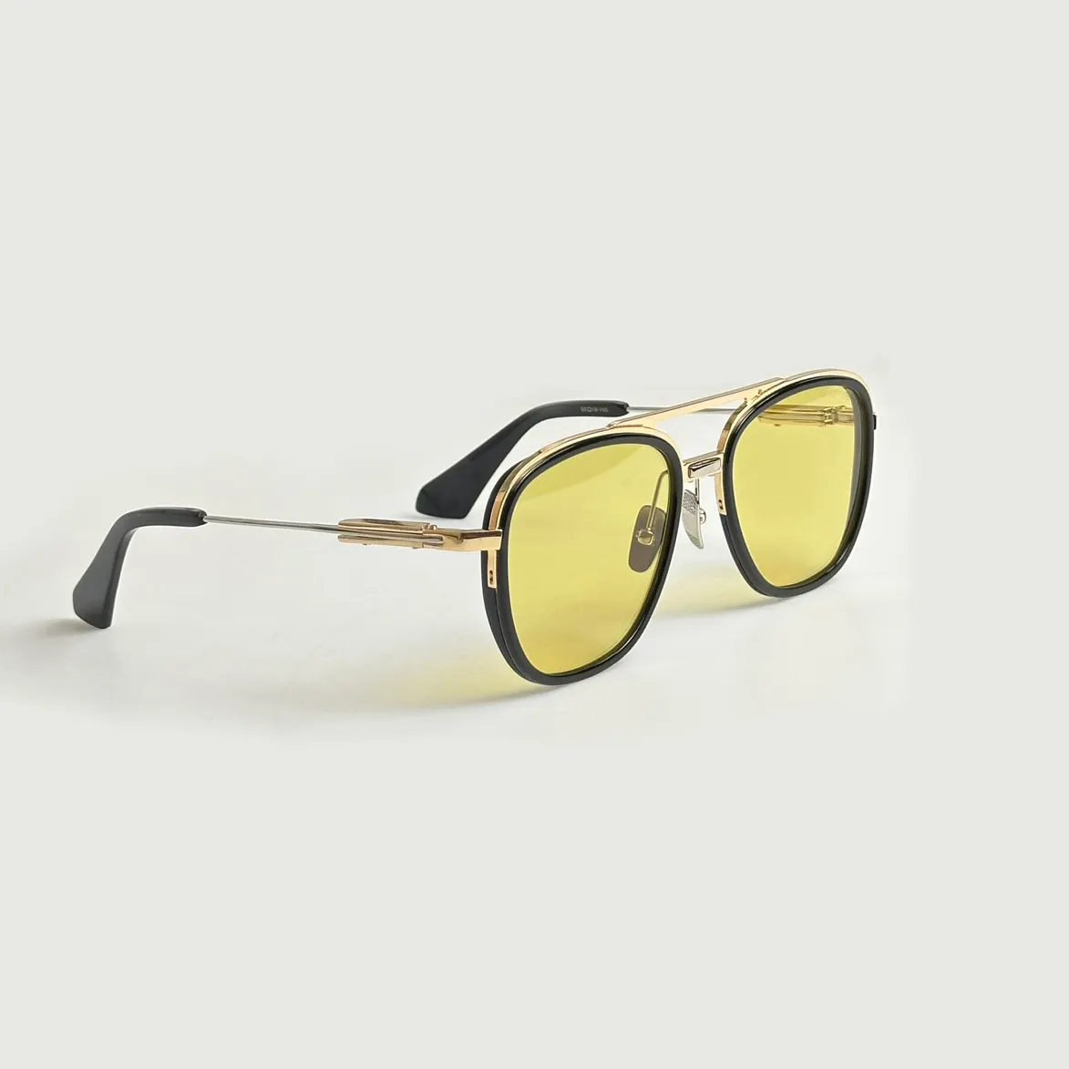 Óculos de sol amarelo dourado tipo 402 masculino verão sunnies gafas de sol sonnenbrille uv400 óculos unissex com caixa