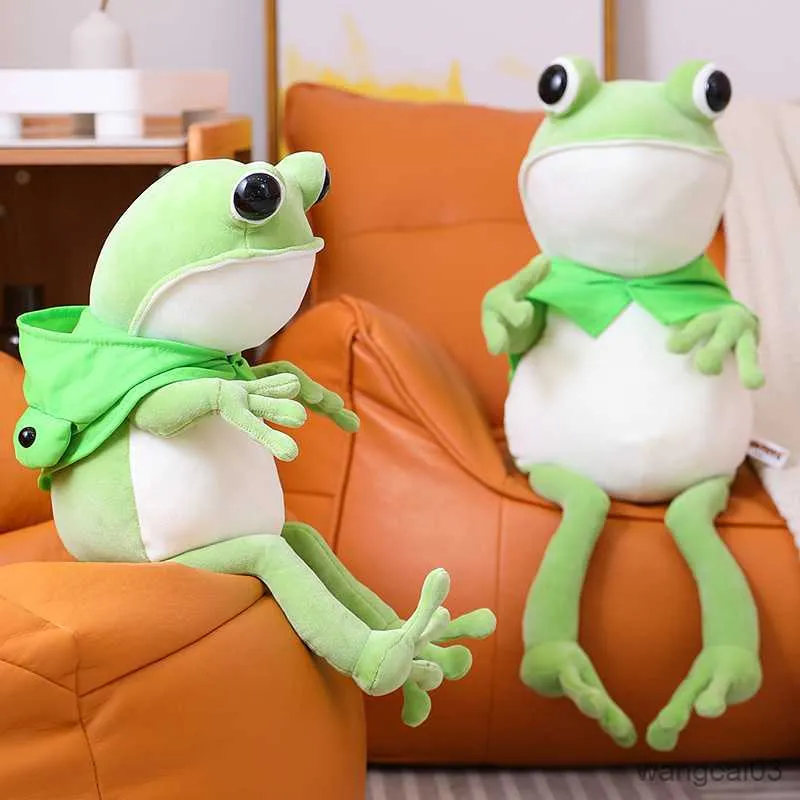 Cute Green Frog Frog Soft Toy With Big Eyes Perfect Birthday Gift For Kids  R230904 From Wangcai03, $19.09