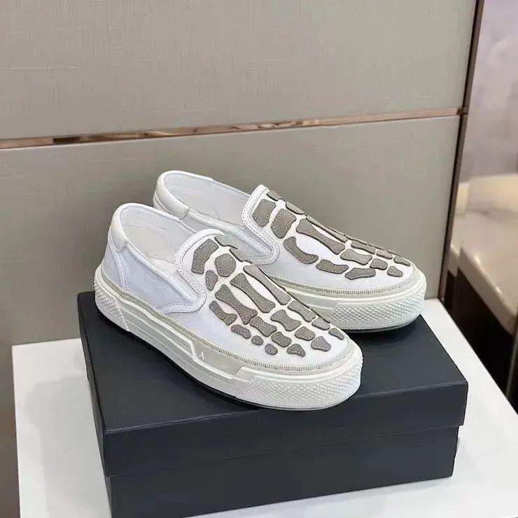Skel Top Slip Sneakers Designer Men Leisure Bone Runner Sneakers Fashion Cowhide Luxury Ventilate High Quality Skel Top Low Sports Shoes Size 38 45 From 81 88 DHgate