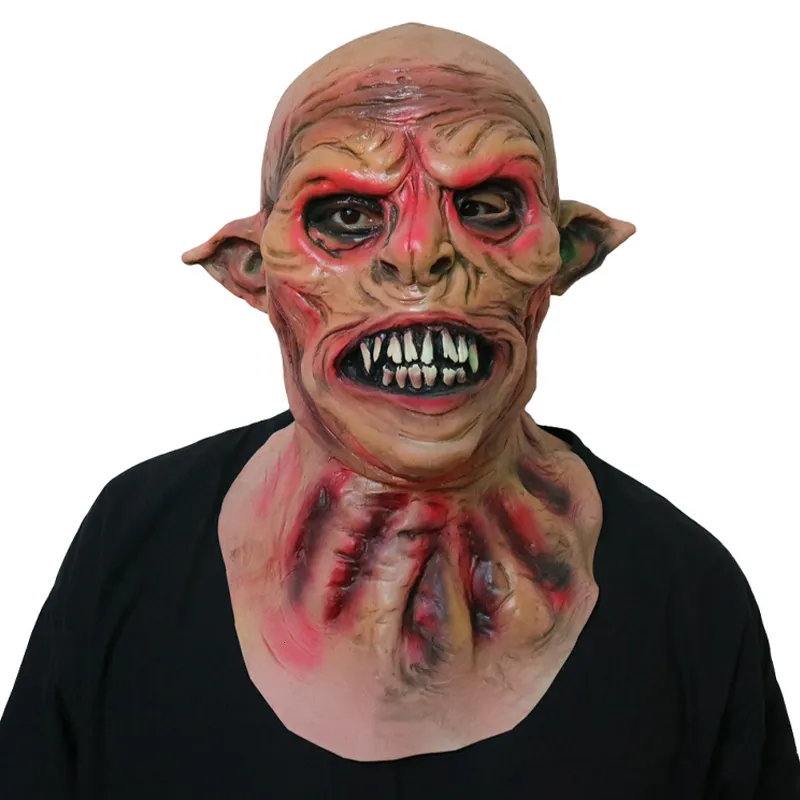 Masque Halloween Réaliste Effrayant En Double Couche Pour Adultes Accessoire De Costume Qui Fait Peur