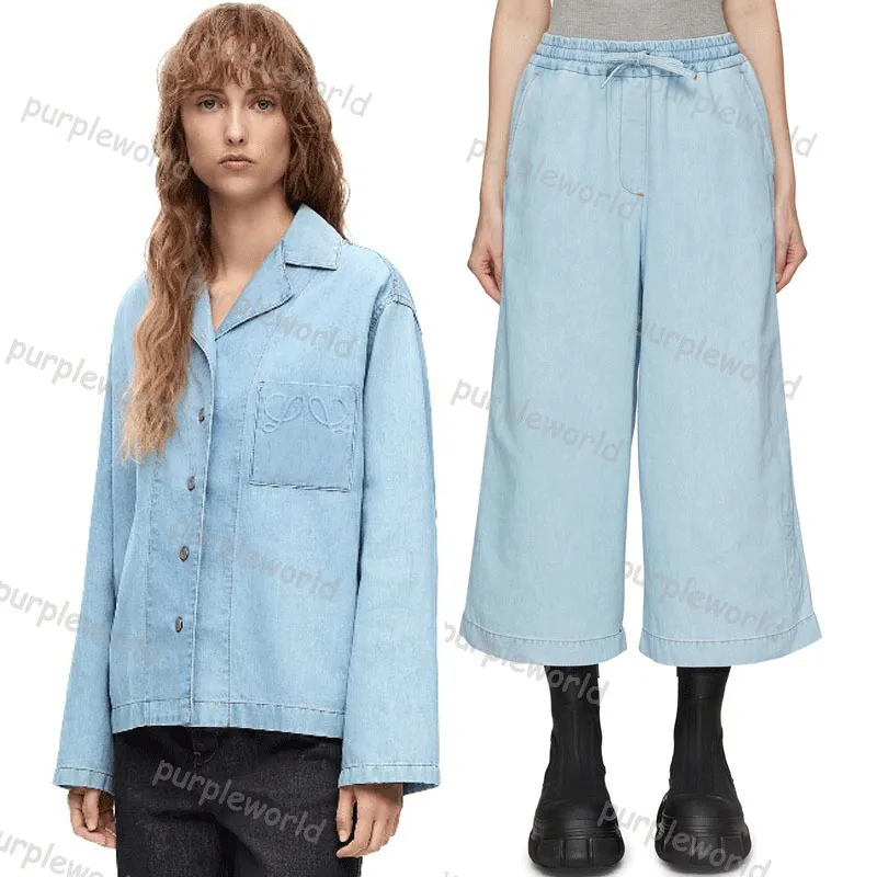 Женские джинсовые брюки из двух частей, мешковатые широкие брюки в стиле ретро, повседневная однобортная рубашка, джинсы из двух частей