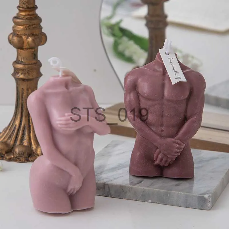 Outros itens de beleza de saúde 15 estilos 3D mulher corpo forma vela perfumada vívida emulação nu torso parafina estátua casa mesa decoração artística x0904