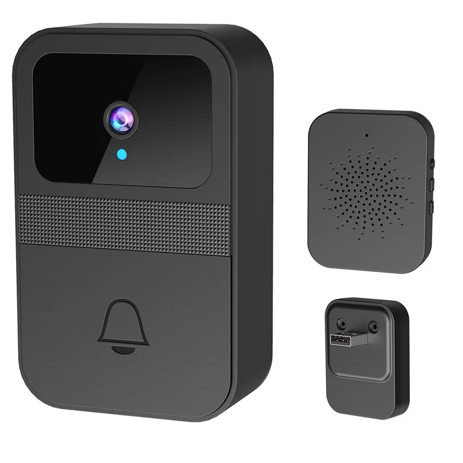 Videocitofono wireless D9 Telecamera per campanello intelligente visualizzabile HD 1080P Telecamera per campanello per porte wireless per visione notturna