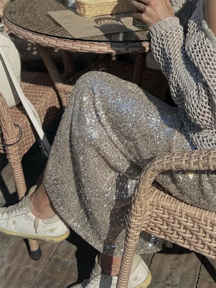SLY | 【LIMITED ITEM】GLITTER KNIT ショートスカート