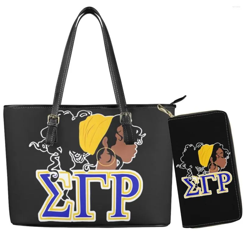 Sacs de soirée Sigma Gamma Rho Modèle Femme Sac à main Grande capacité Poche interne Mezzanine Satchel Portefeuille facile à transporter Bckpack