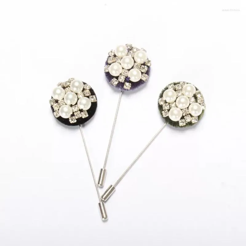 Brooches 5 PCS/ LOT Fashion Jewelry Women Or Men's Top Cardigan Clip Made Of Metal And Crystals
