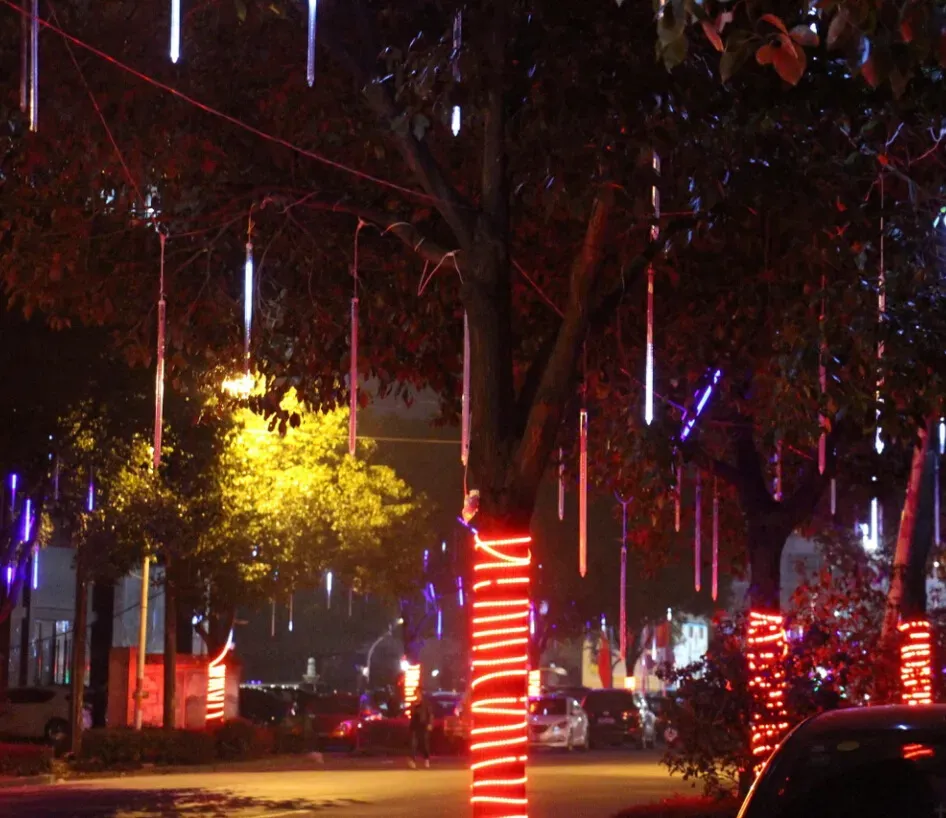 Large wholesale 60~100cm Meteor Rain Light Christmas OrnamentLight Fairy Wedding Flash LED