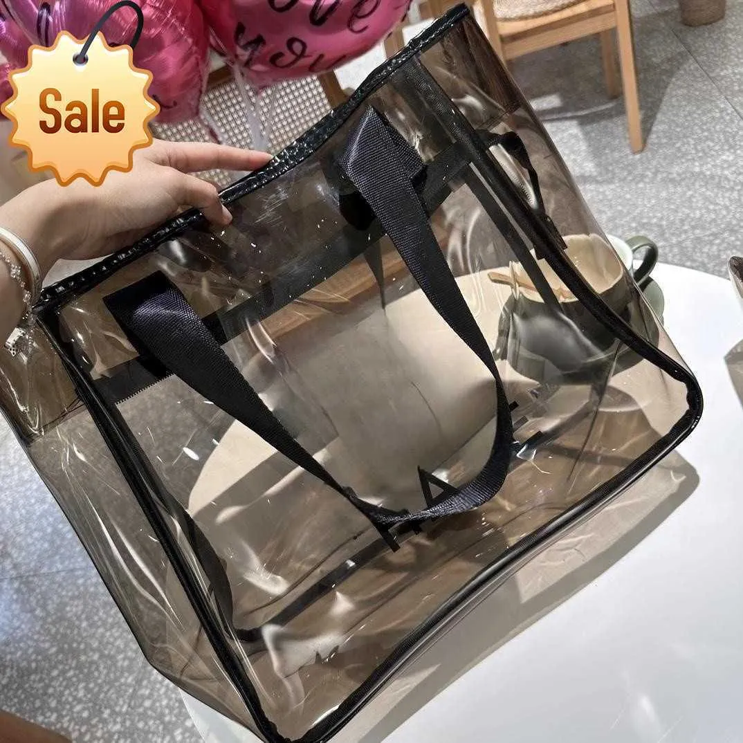 Top Designer Bags Channer bag Beach bags Handbag Transparent shopping bag Shoulder Bag Tote Women's 2023 New Fashion texture locking Multifunctional Totebags