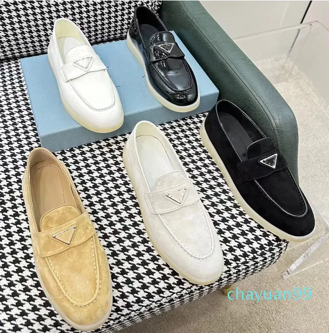 Sapatos de vestido mais recente designer de alta qualidade chinelos cashmere couro mulheres mocassins alto elástico carne tendão fundo casual salto plano sola macia trabalho sapato de escritório