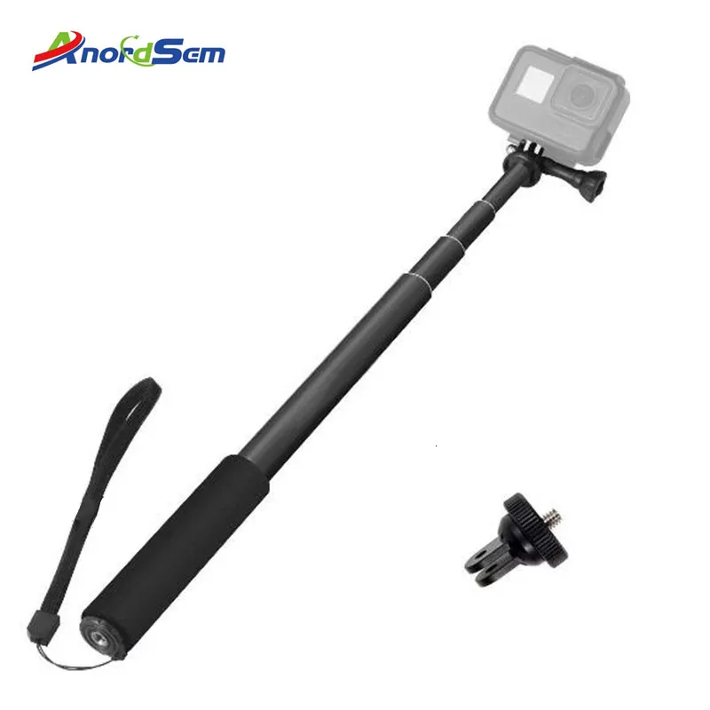 Selfie Monopés Monopé Selfie Stick para Gopro Stick Bastão extensível Selfie Suporte portátil à prova d'água para GoPro Hero 7 6 5 Xiaoyi 4K DJI 230904