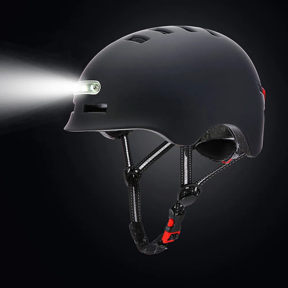 Caschi da ciclismo Casco da bicicletta con avviso luminoso Equilibrio per bicicletta integrato Casco da bici per auto MTB Sport all'aria aperta Casco da equitazione per scooter per auto elettrica 230904