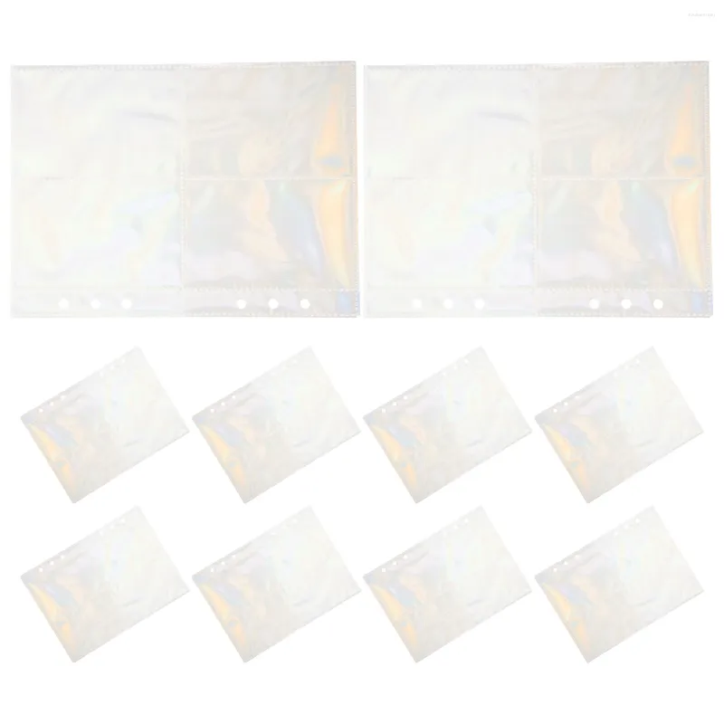 Bouteilles de rangement 10 feuilles, classeur transparent, pages à manches Po, conteneur PP, livre de recharge de poche pour carte postale