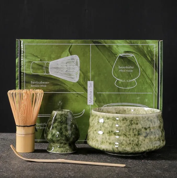 Japanese Matcha Tea Steeper Cup Set 4 Safe Bamboo Whisk