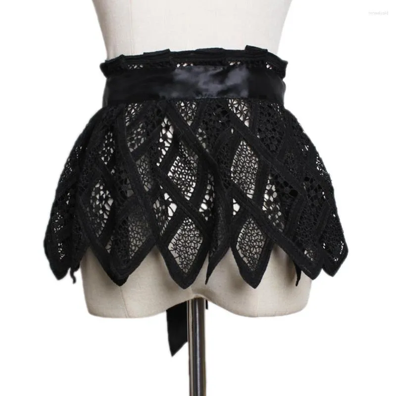 Womens Lace Peplum Belt Punk Goth Floral Waist Skirt Wrap Around From Ronaelyald 21.77 DHgate.Com