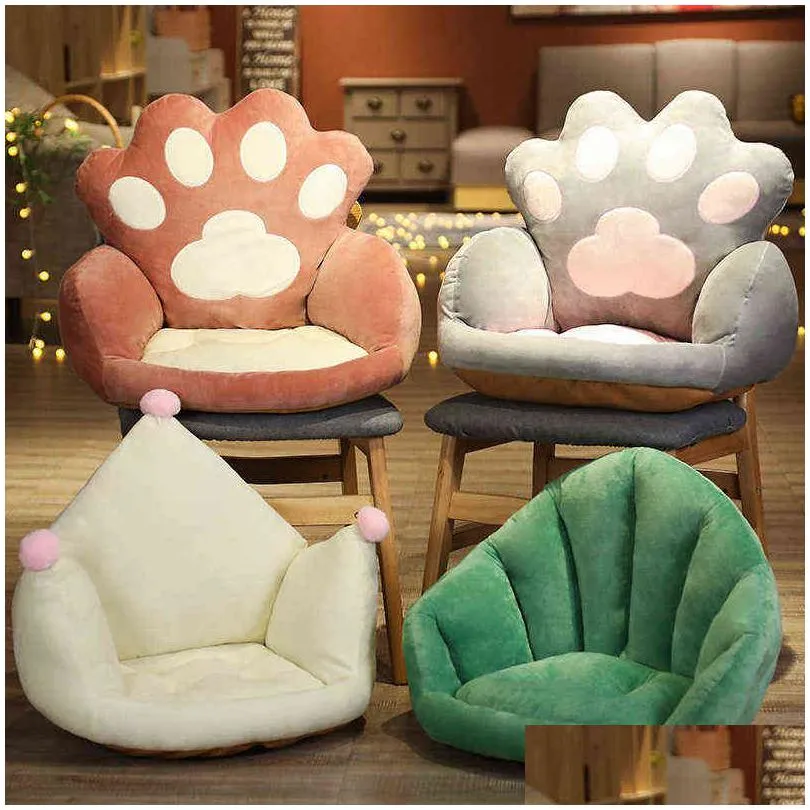 Pc Cm Colorf Legs Crowns Shell Plush Sofa Cushion Surround Seat Filled For Indoor Floor Chair Birthday Gift J220704 Drop Delivery Dhkln