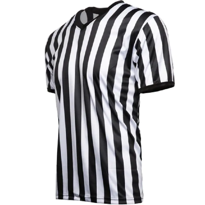Other Sporting Goods Mens Basketball Soccer Football VNeck Referee Shirt Wrestling Boxing Professional Umpire Striped Run Short Sleeve Tshirt 230905