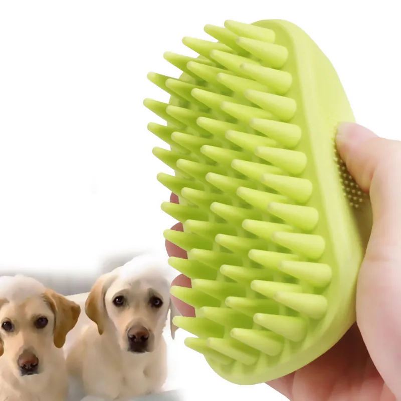 Pet Shampoo Grooming Brush Long Short Hair Medium Large Pets Dogs Cats Back Massage Shower Comb Scrubber HW0087