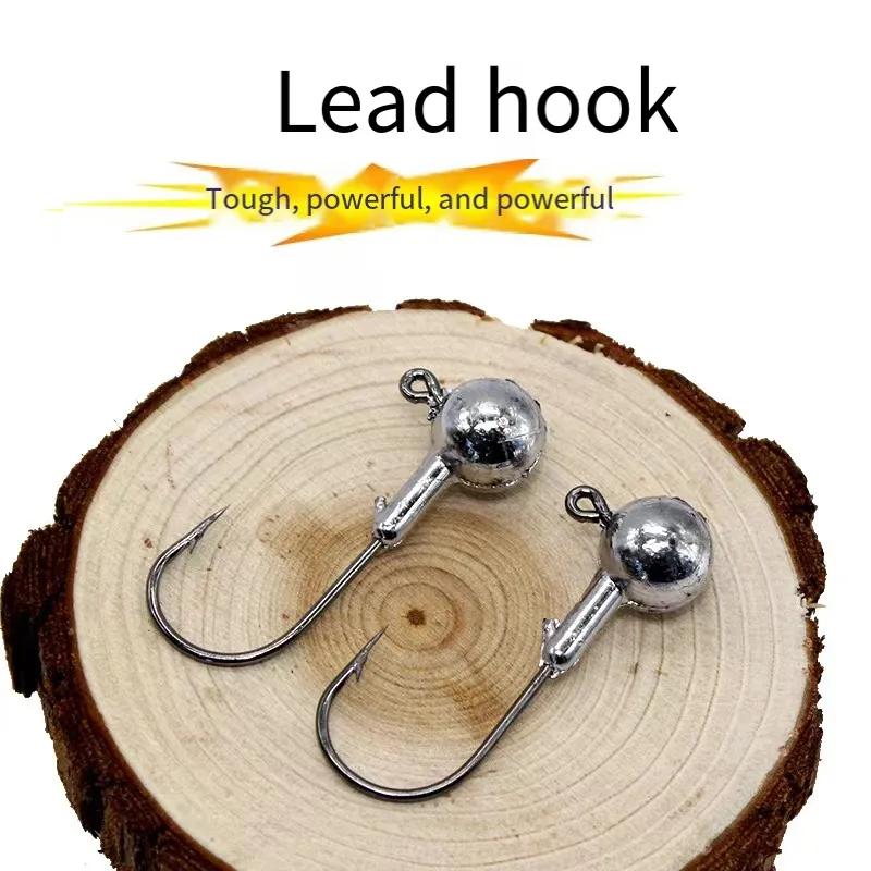 Nude Lead Head Hooks, Sharp Eagle Beak Hook Point, Soft Bait Hooks, Natural  Lead Bulk Wholesale