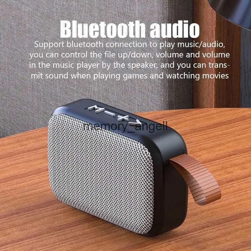 Portable Speakers Portable Fabric Wireless Bluetooth Speaker HIFI Sound Quality FM Radio Subwoofer Mini Outdoor Sports USB Drive TF Card Audio HKD230904